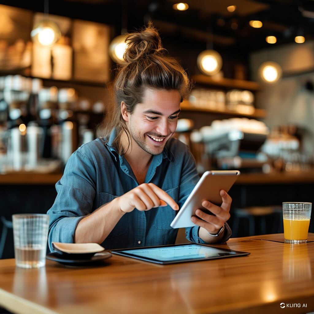 スマホで注文中