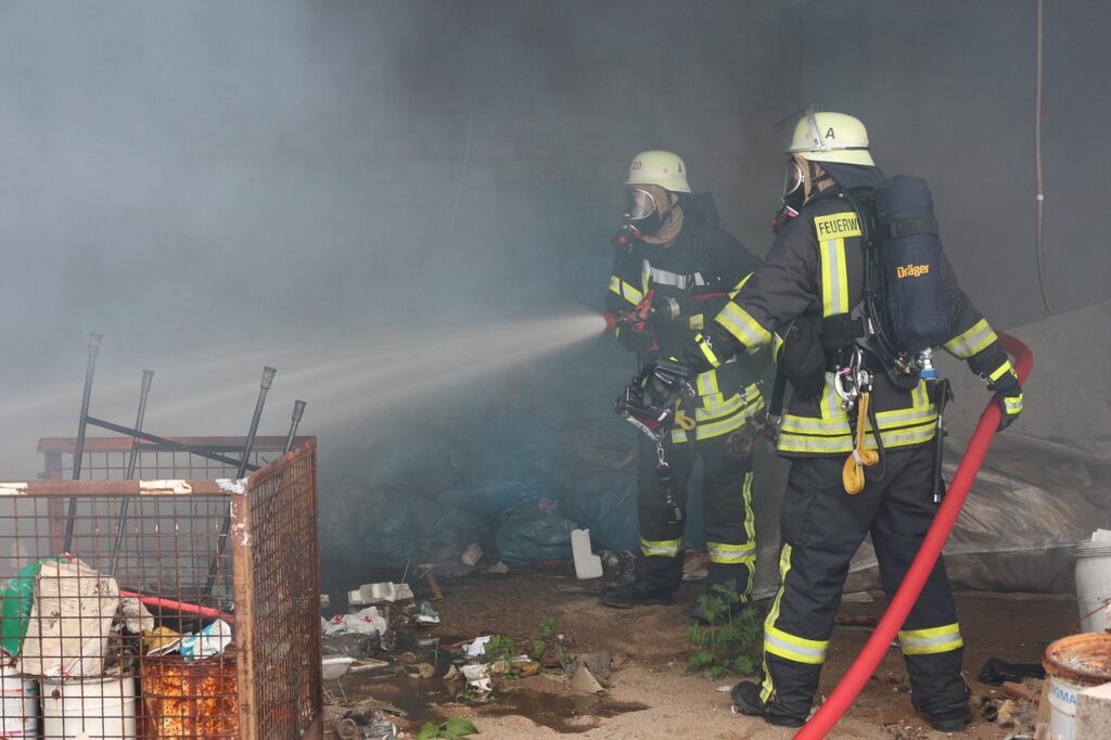 火事現場